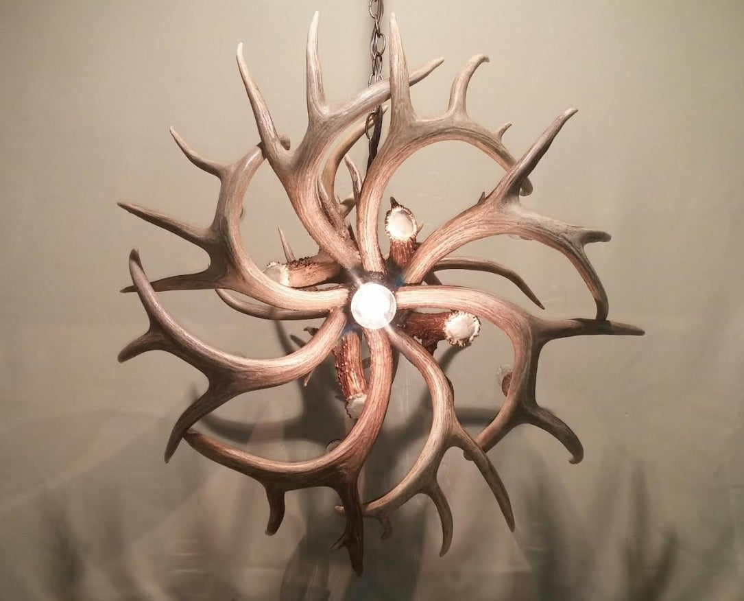 Whitefish Deer Antler Chandelier