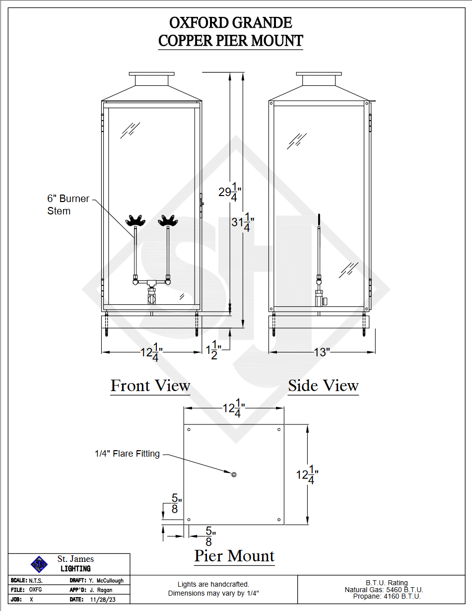 St. James Oxford Copper Outdoor Lantern