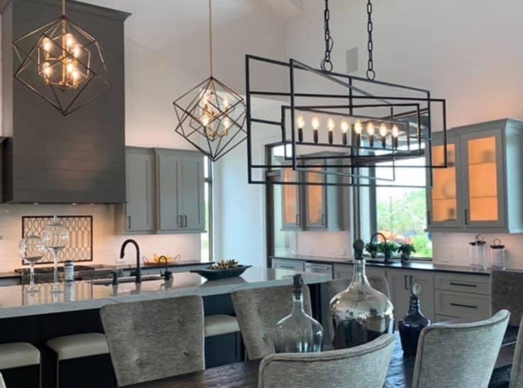 St. James Brittany Steel Kitchen Island Pendant LightS Custom Design
