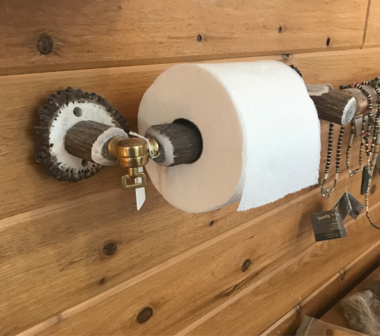 Antler Towel Holder Rack