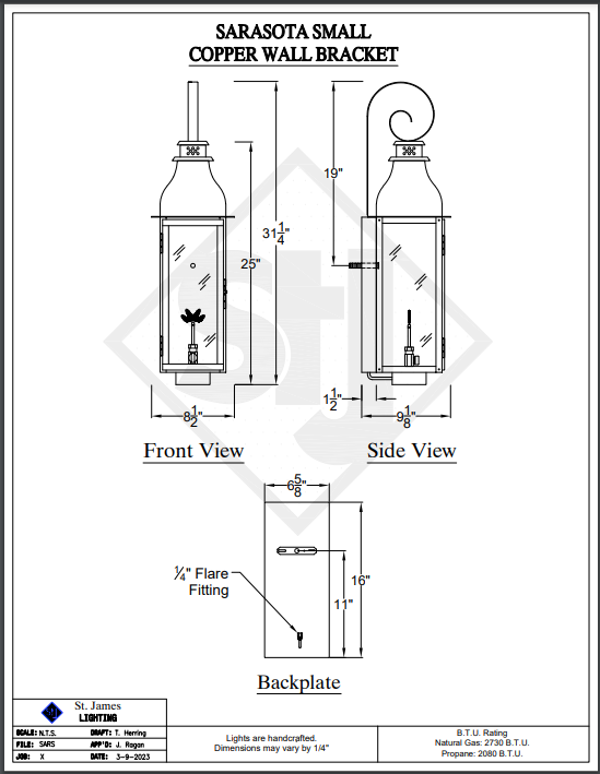 Line Drawings St. James Sarasota Lantern