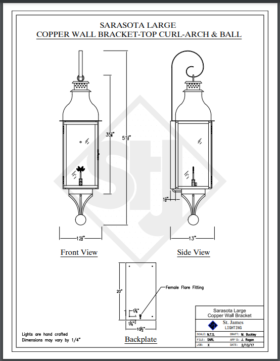 Line Drawings St. James Sarasota Lantern