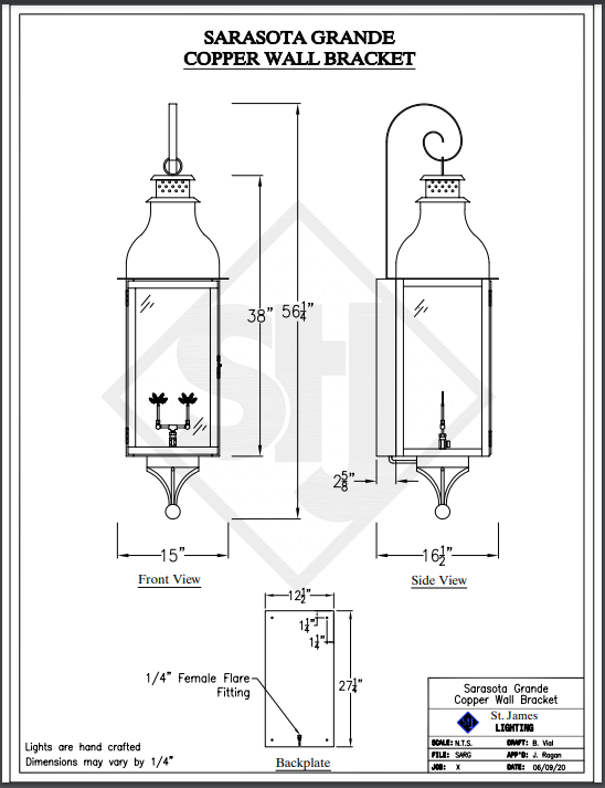 Line Drawings St. James Sarasota Lantern