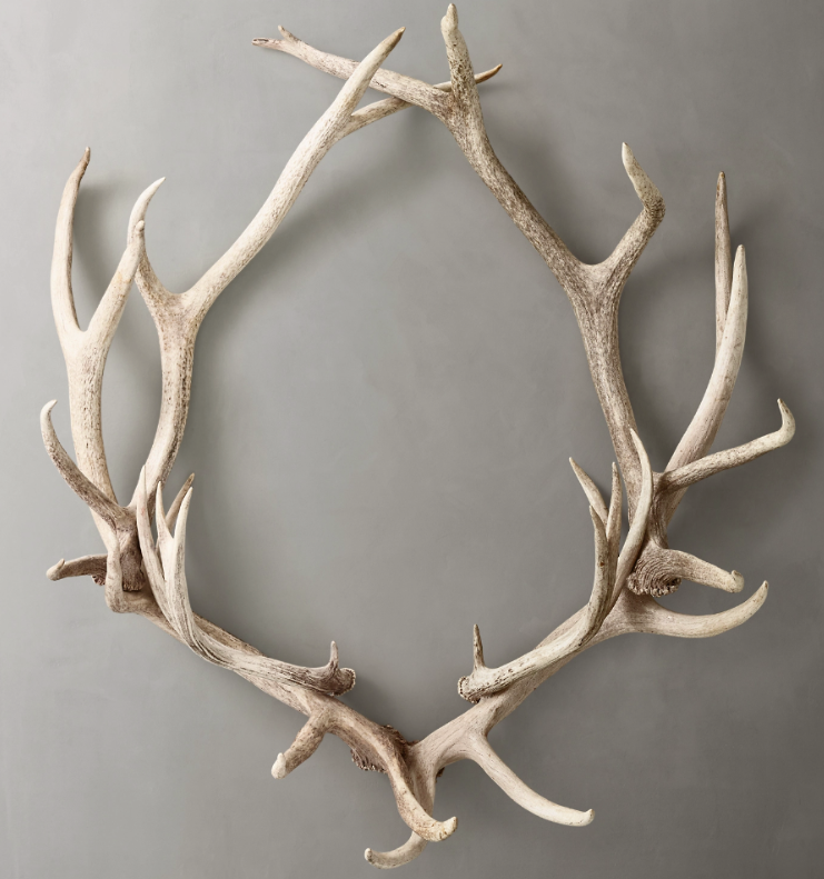 Elk and Deer Antler Wreath Garland