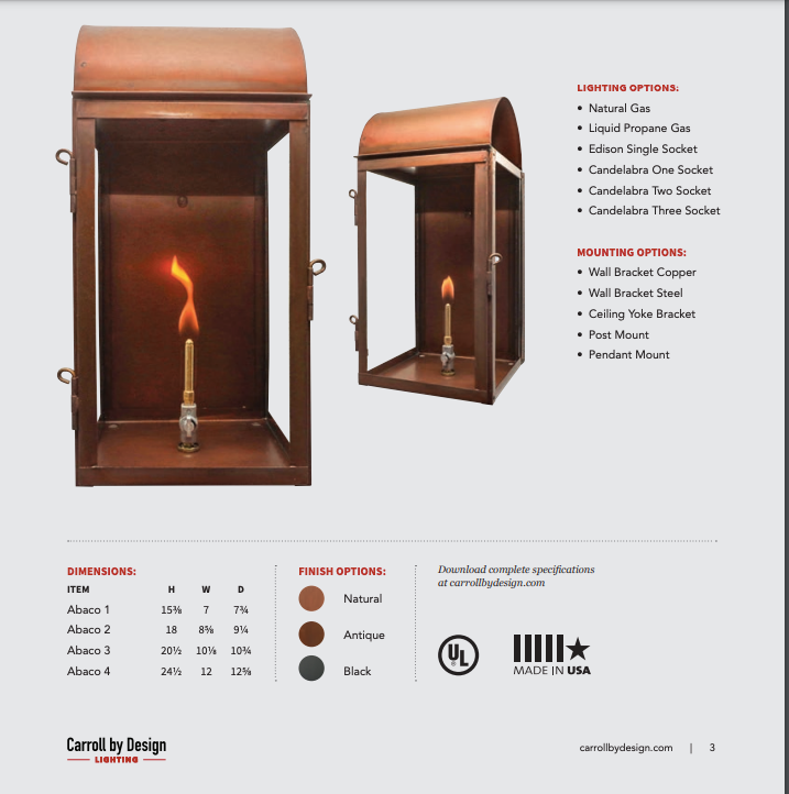 In Stock - Abaco Copper Lantern