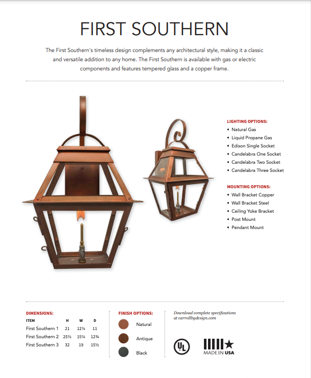 First Southern Copper Lantern