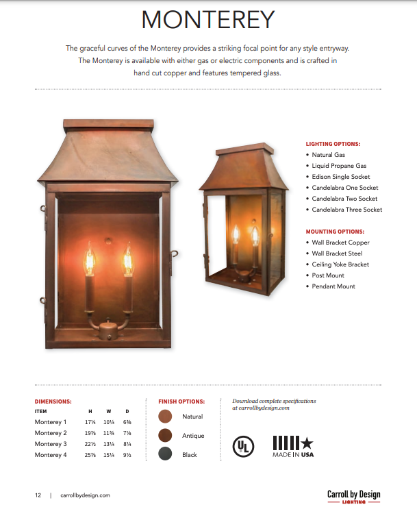 Outdoor Gas Electric Copper Lantern Kitchen Island Pendant Ceiling Light Fixture Chandelier Entryway Patio Light