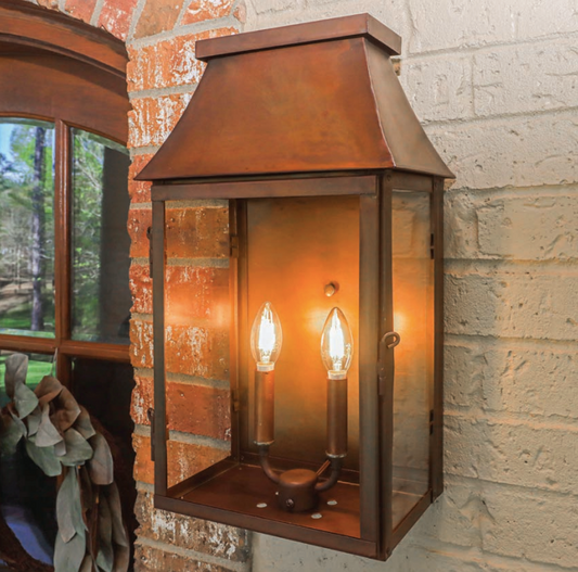 Outdoor Gas Electric Copper Lantern Kitchen Island Pendant Ceiling Light Fixture Chandelier Entryway Patio Light