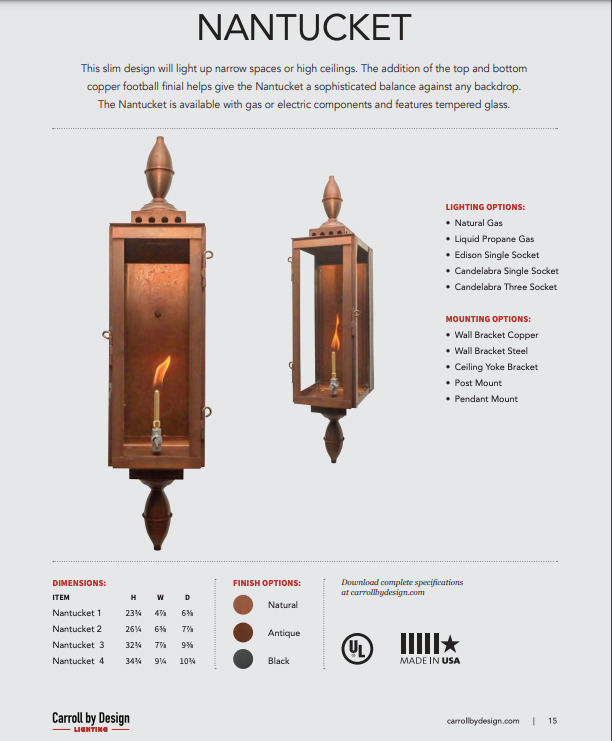 Nantucket Copper Lantern