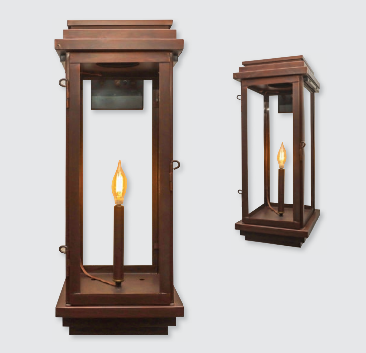 Contemporary Copper Lantern