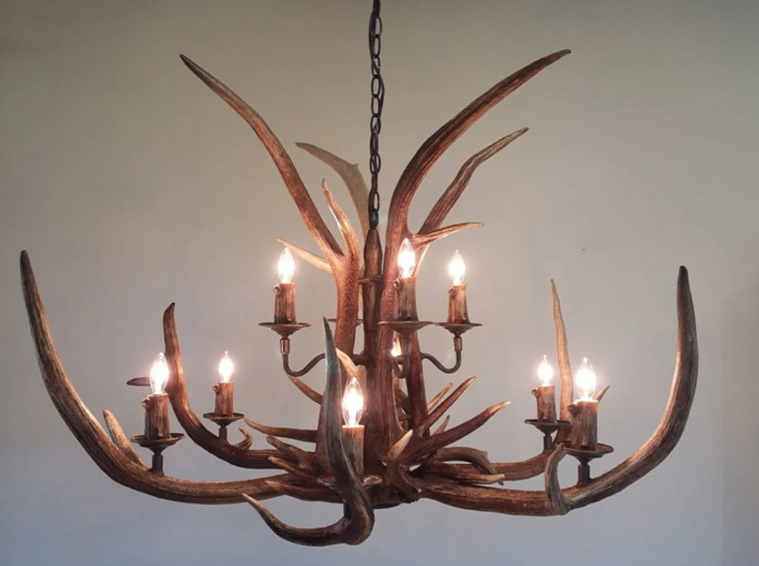 Elk River Elk Chandelier 10 Lights