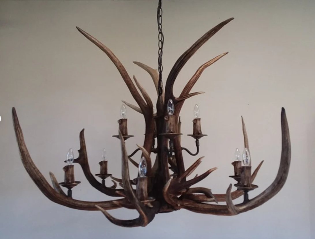 Elk River Elk Chandelier 10 Lights