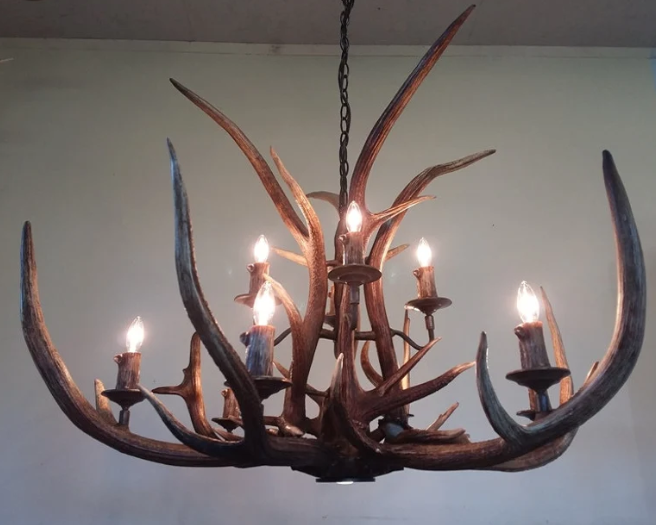 Elk River Elk Chandelier 10 Lights