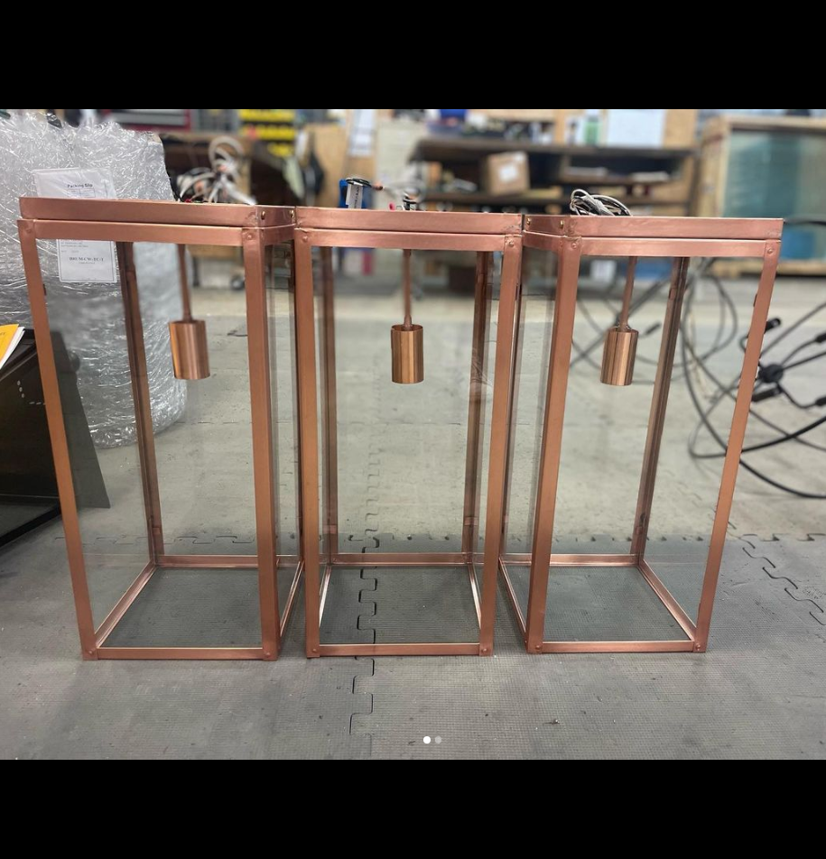 St. James Frisco Copper Lantern Pendant Lights Custom Designs