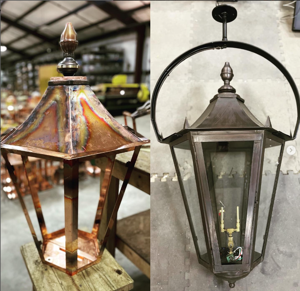 Outdoor Gas Electric Copper Lantern Kitchen Island Pendant Ceiling Light Fixture Chandelier Entryway Patio Light