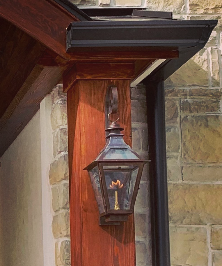 St. James Chesapeake Copper Lantern With Top Curl