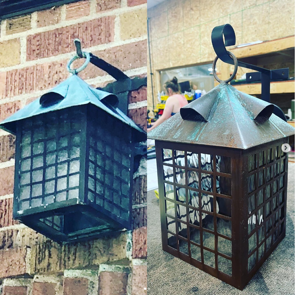 St. James Bird Cage Copper Lantern Custom Design