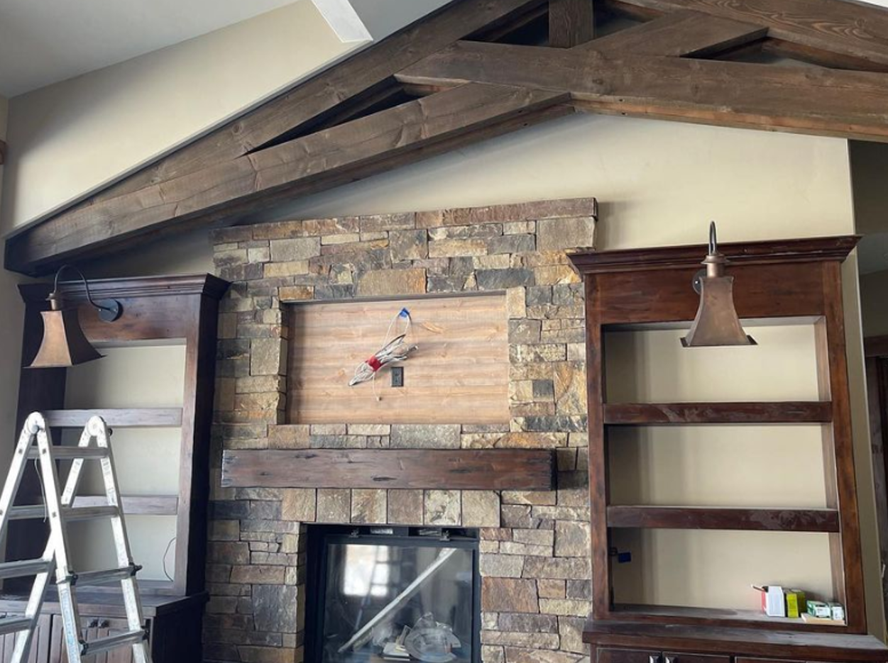 Custom Barn-shades using Large Madison roofs with Gooseneck Arms