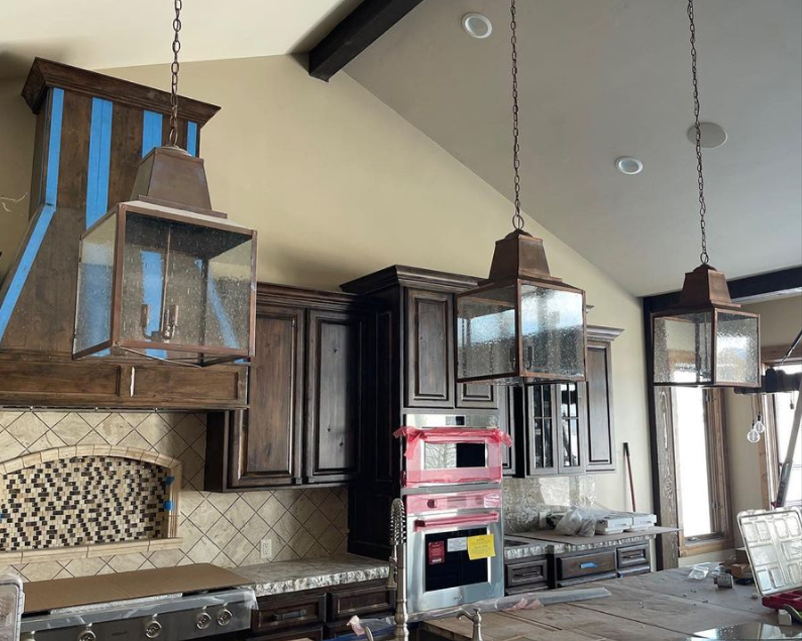 Kitchen Island Chandelier Lights Copper Pendant Ceiling Light Fixture Dining Room Antique Modern Elegant Unique Black Hanging Lamps Wall Sconce Indoor Outdoor Electric Lanterns