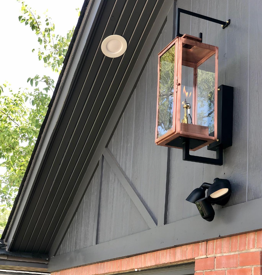 Outdoor Gas Electric Copper Lantern Kitchen Island Pendant Ceiling Light Fixture Chandelier Entryway Patio Light