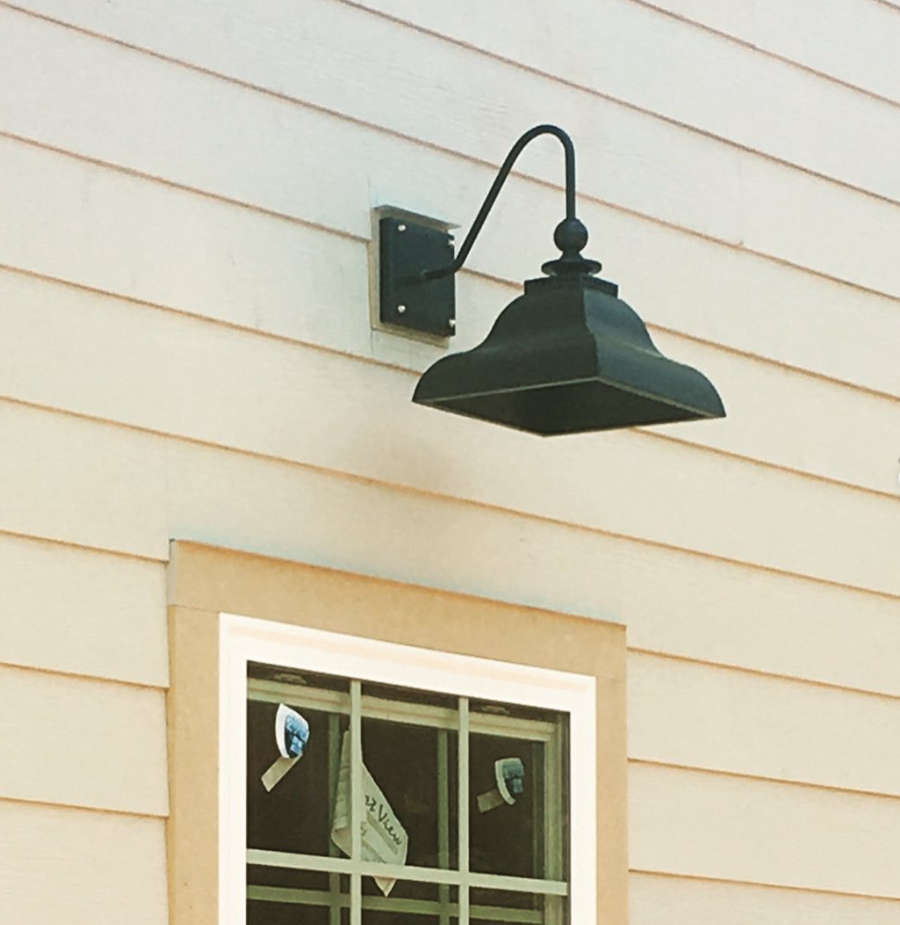 Large Brunswick Barn Shade w/ Gooseneck Bracket.