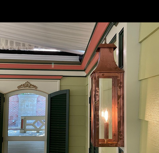 Outdoor Gas Electric Copper Lantern Kitchen Island Pendant Ceiling Light Fixture Chandelier Entryway Patio Light