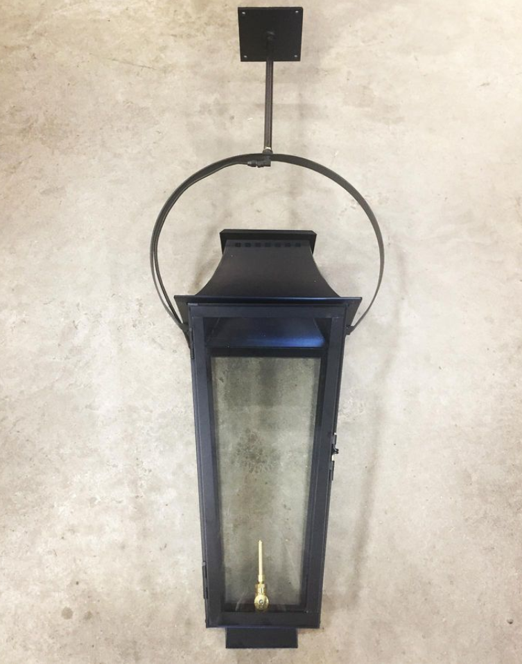 St. James Wood Dale Copper Lantern Pendant Light With Top Curl
