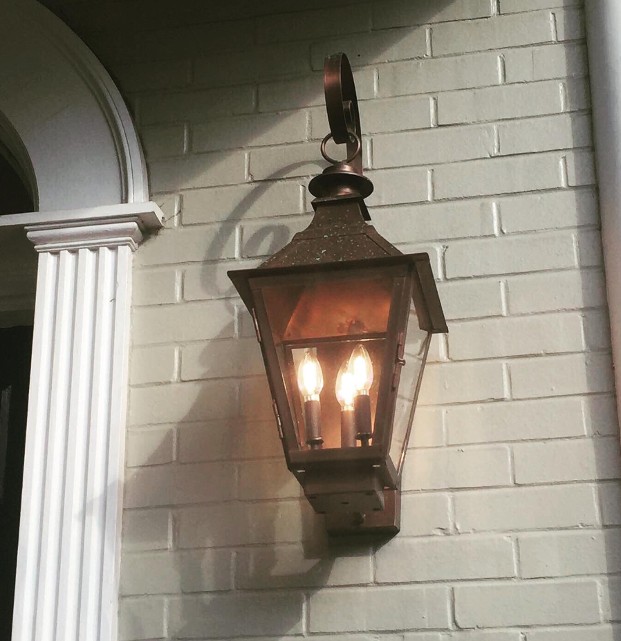 Outdoor Gas Electric Copper Lantern Kitchen Island Pendant Ceiling Light Fixture Chandelier Entryway Patio Light