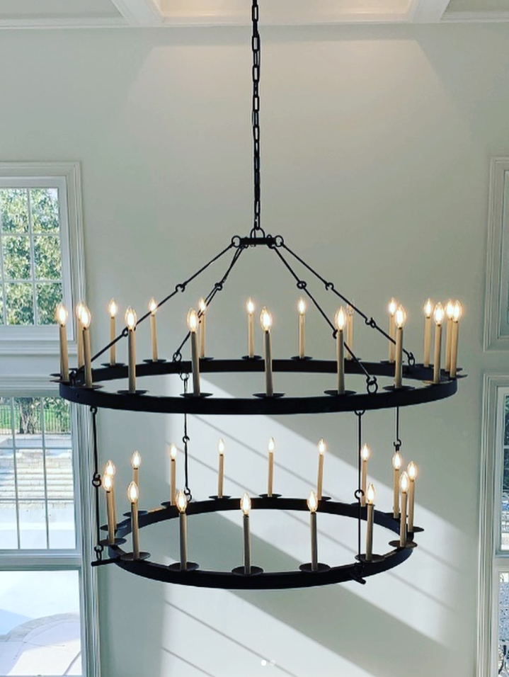 St. James Churchill Steel Chandelier