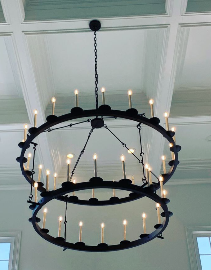 St. James Churchill Steel Chandelier