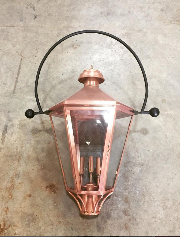 St. James Biloxi Copper Lantern