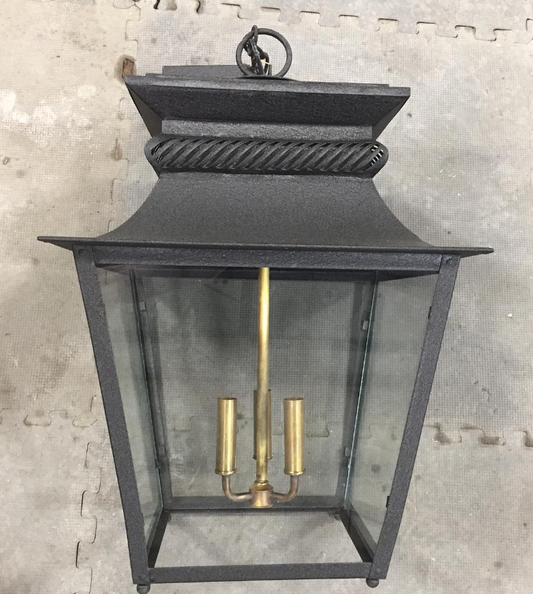 Outdoor Gas Electric Copper Lantern Kitchen Island Pendant Ceiling Light Fixture Chandelier Entryway Patio Light