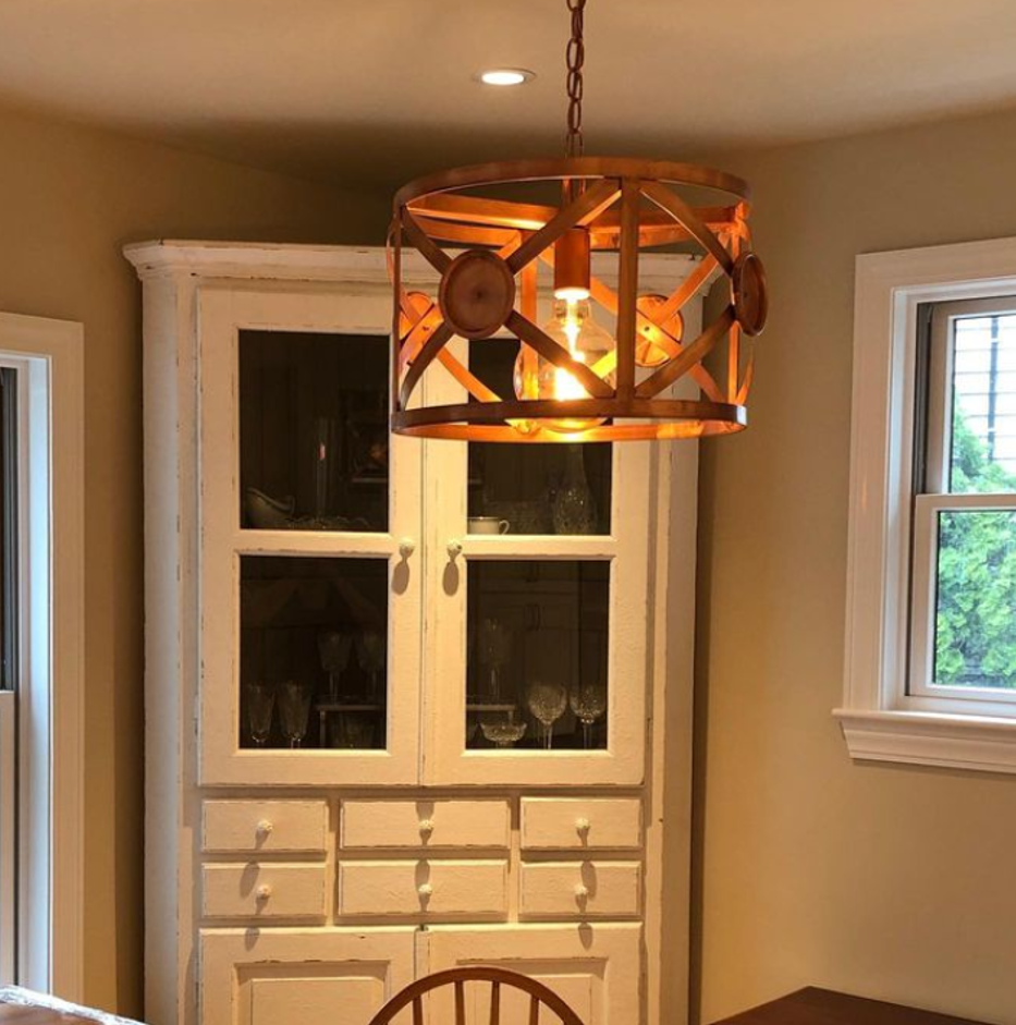 St. James X Drum Copper Lighting TetonLighting