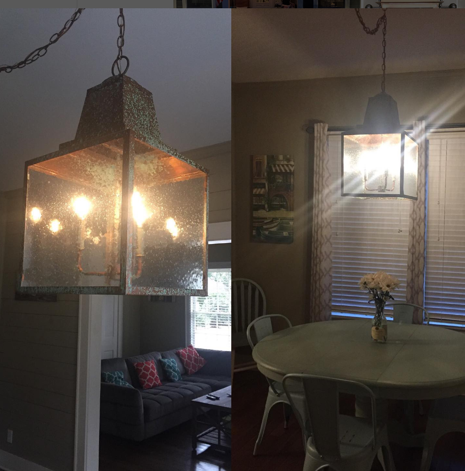 St. James Winnsboro Copper Kitchen Island Lights