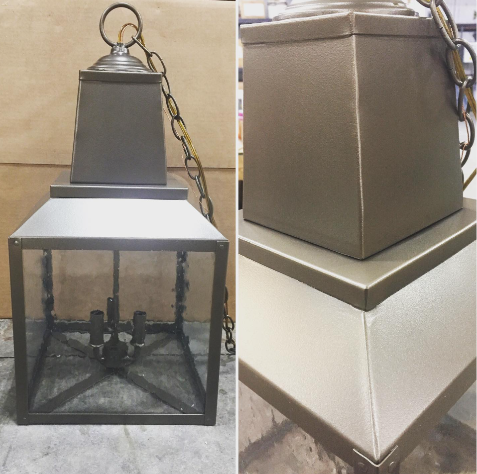 Winnsboro in AAMA Bronze Finish with Seedy Glass.