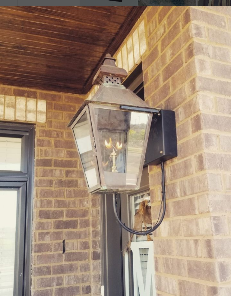 Outdoor Gas Electric Copper Lantern Kitchen Island Pendant Ceiling Light Fixture Chandelier Entryway Patio Light