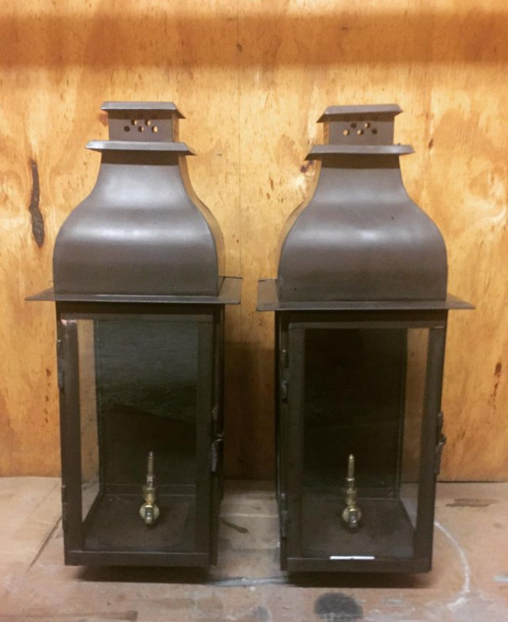 Sarasota Lanterns in Dark Patina.