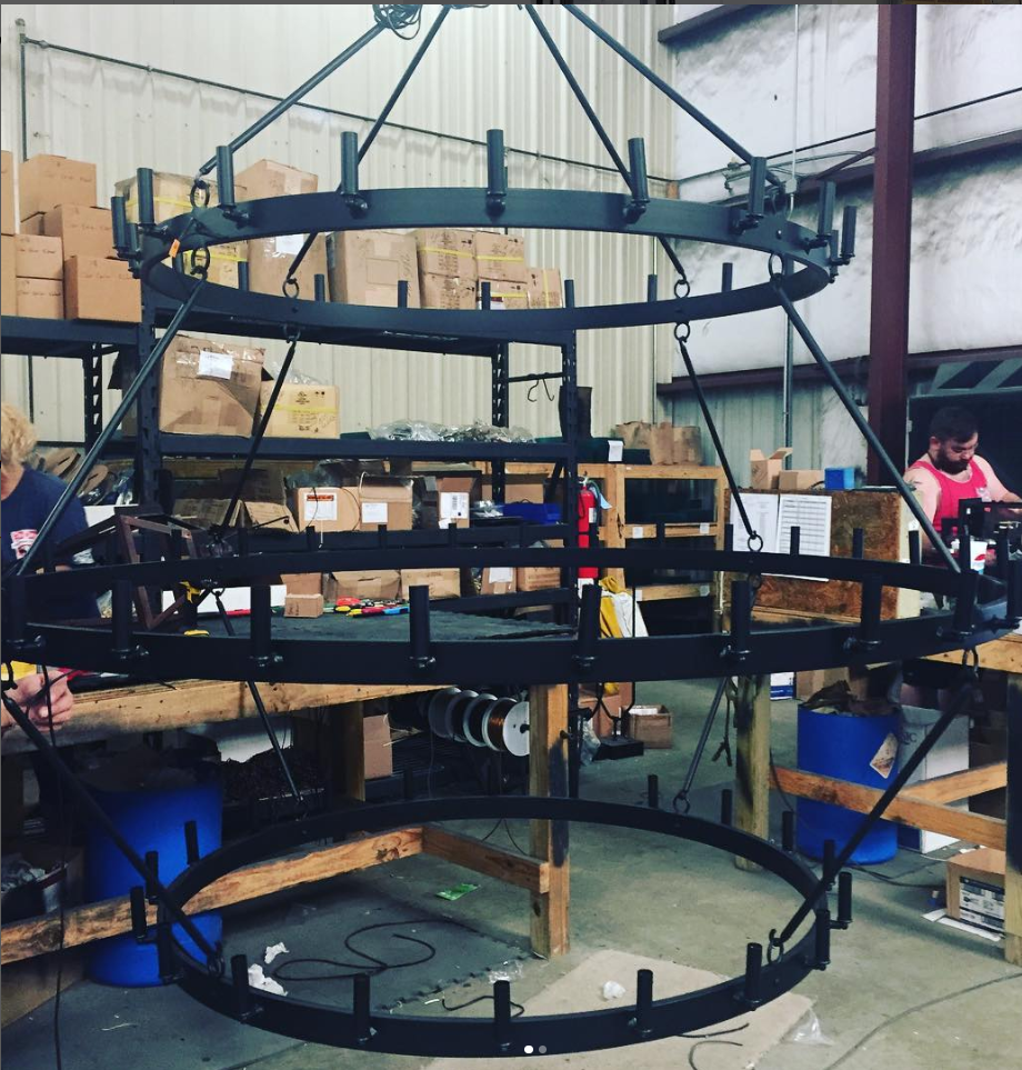 St. James Sullivan 3 Tier Steel Pendant Light Chandelier