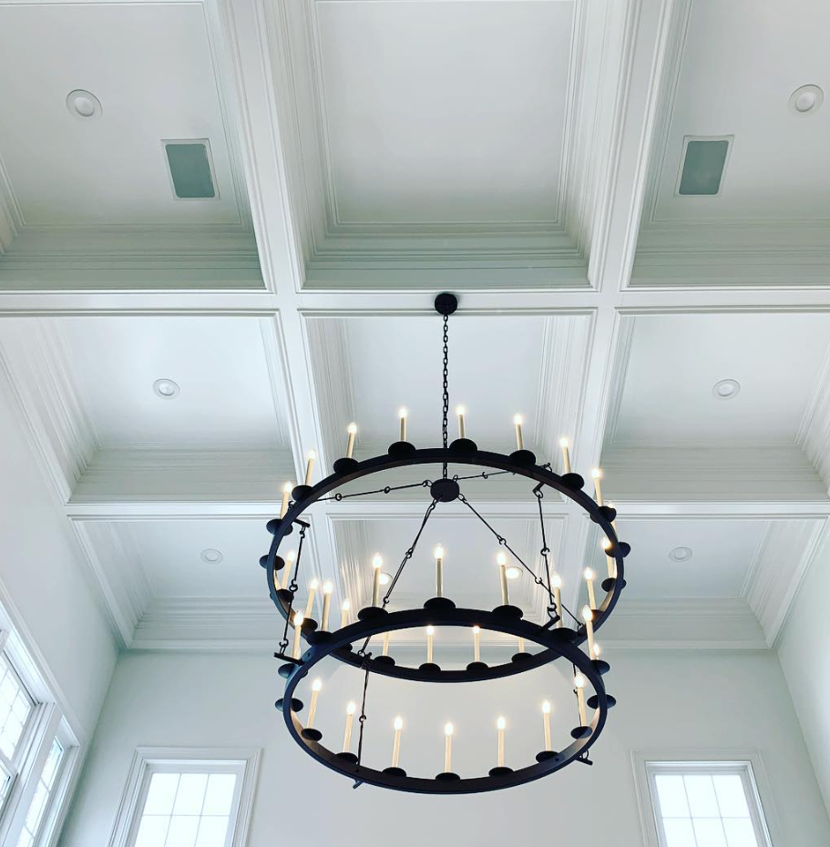 St. James Churchill Steel Chandelier Custom Design