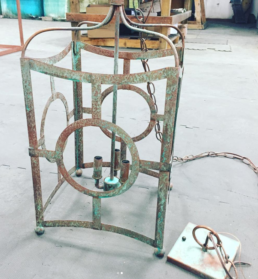 St. James Bonsai Copper Chandelier