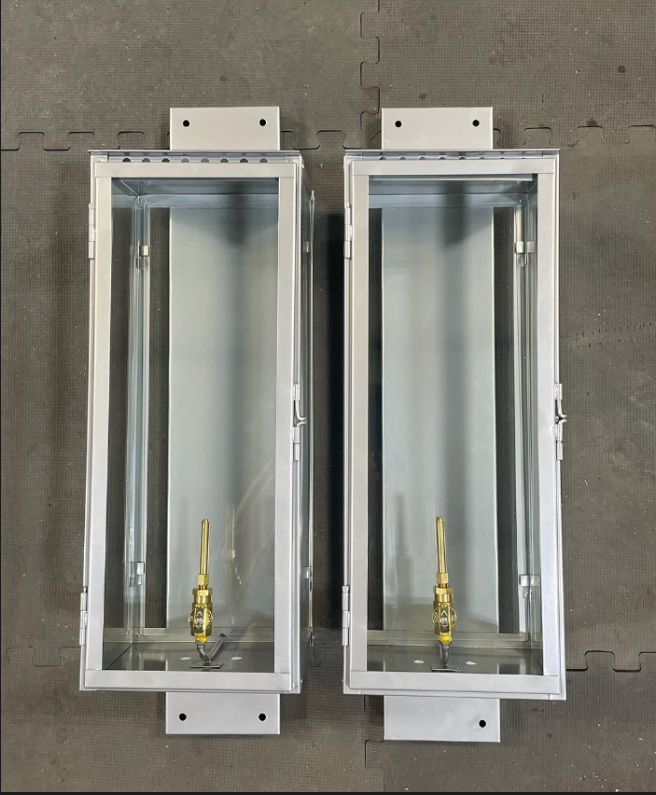 Fifth Avenue Gas Lanterns in Chrome Finish