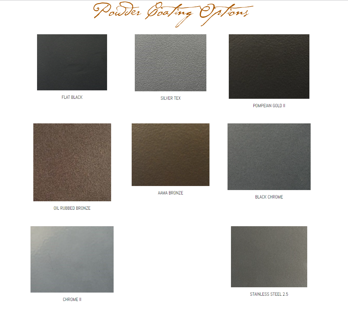 Finish Colors Gallery