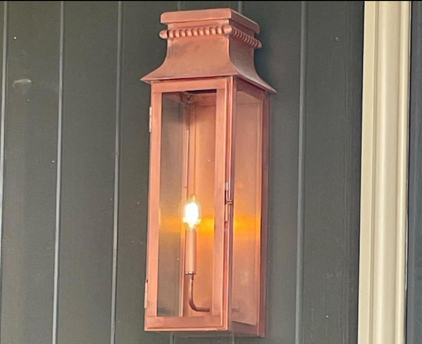 Outdoor Gas Electric Copper Lantern Kitchen Island Pendant Ceiling Light Fixture Chandelier Entryway Patio Light