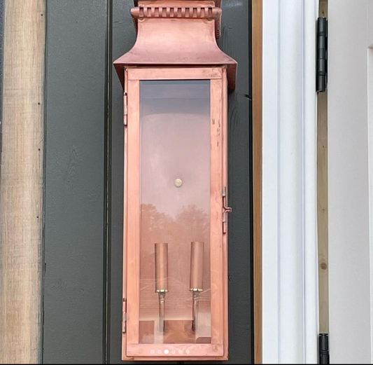 Outdoor Gas Electric Copper Lantern Kitchen Island Pendant Ceiling Light Fixture Chandelier Entryway Patio Light