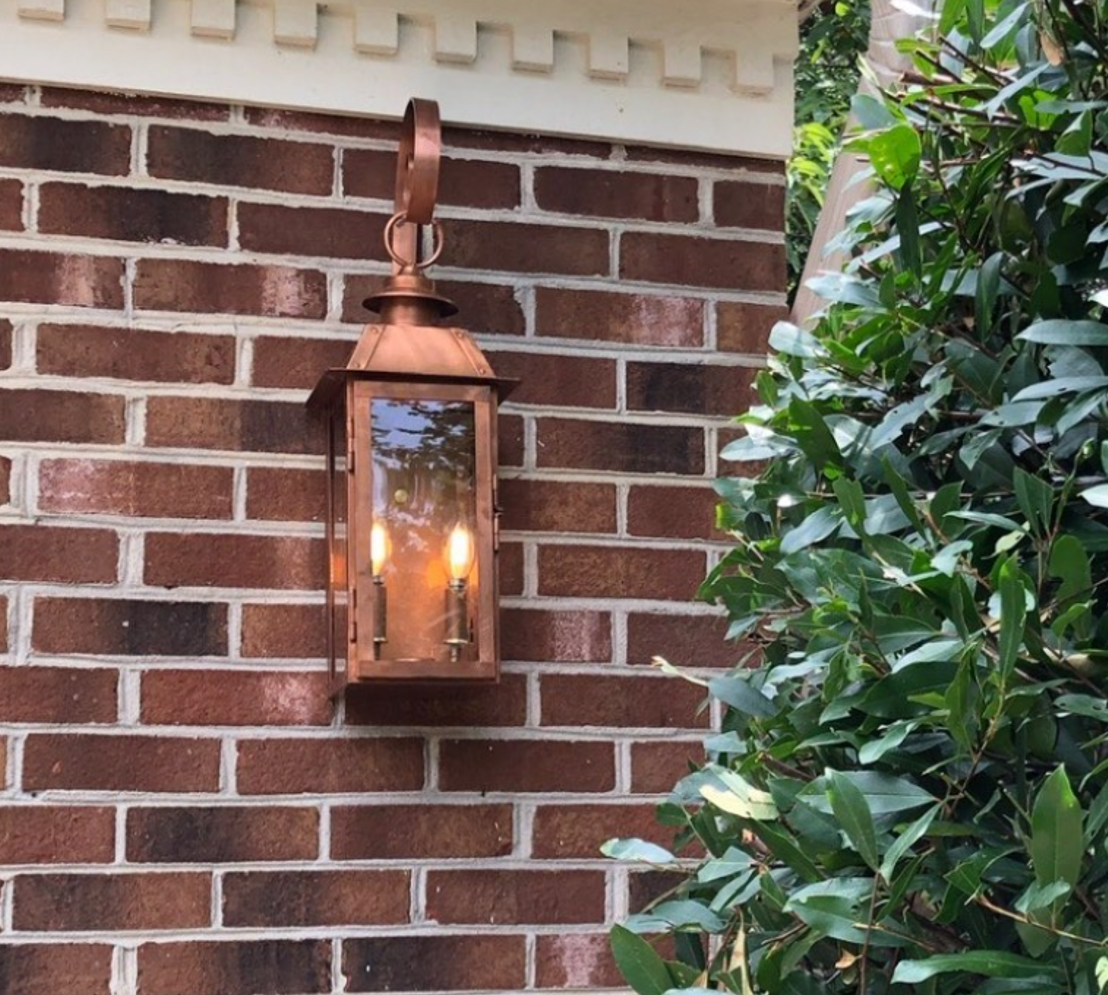 Outdoor Gas Electric Copper Lantern Kitchen Island Pendant Ceiling Light Fixture Chandelier Entryway Patio Light