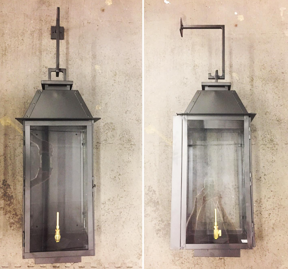 St. James Sweetwater Copper Lantern With Top Curl