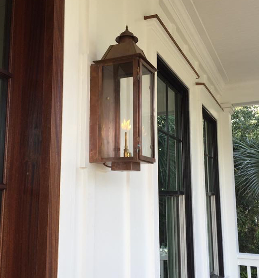 Outdoor Gas Electric Copper Lantern Kitchen Island Pendant Ceiling Light Fixture Chandelier Entryway Patio Light