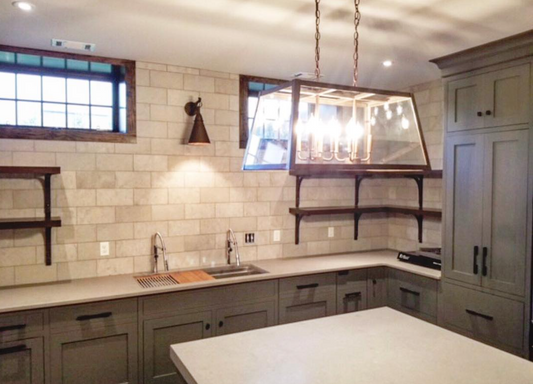 Abilene Rectangular Cage- Kitchen Island Chandelier Lights Copper Pendant Ceiling Light Fixture Dining Room Antique Modern Elegant Unique Black Hanging Lamps Wall Sconce Indoor Outdoor Electric Lanterns