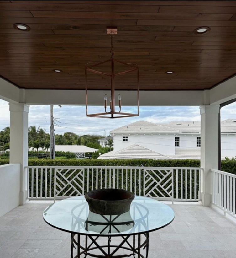 St. James Structure Copper Chandelier