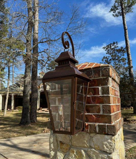 Outdoor Gas Electric Copper Lantern Kitchen Island Pendant Ceiling Light Fixture Chandelier Entryway Patio Light